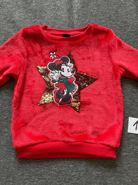 Mikina minnie huňatá, disney,104