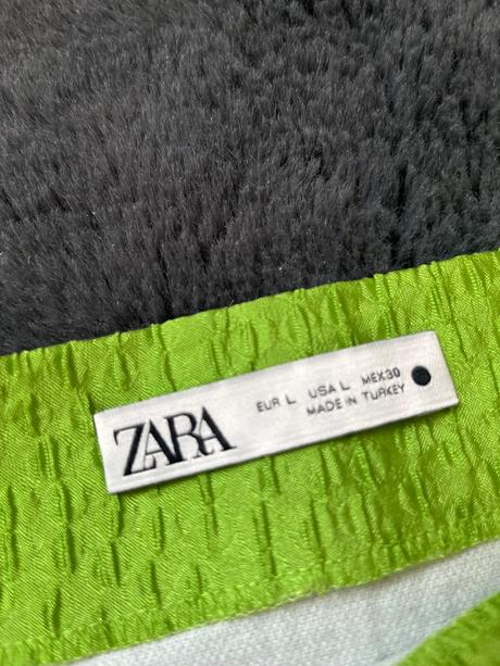 Zara zelená mini kratke sukňa lesklá, zara,l