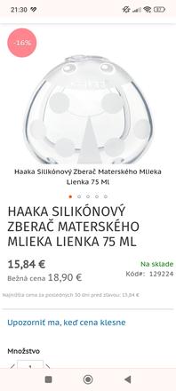 Predám zberač mlieka nový, 