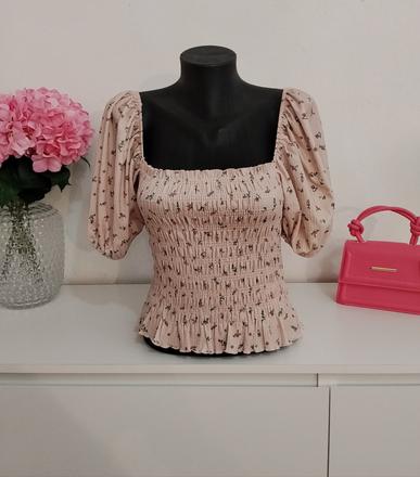 Romantický new look top s naberanými rukávmi, new look,38