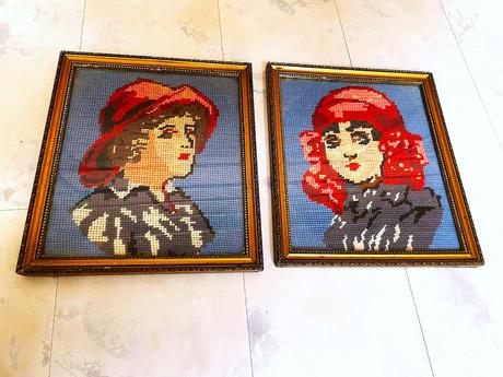 Starožitné obrazy 2 ks, 