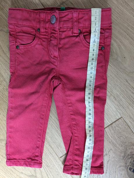 Riflové nohavice, benetton,68