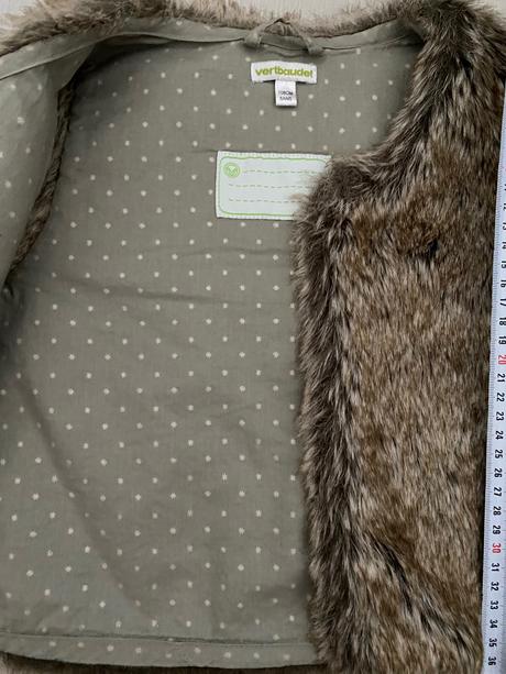 Kožušinová vesta, vertbaudet,116