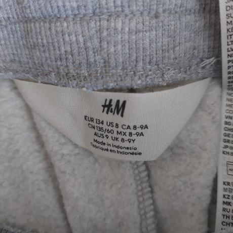 Chlapcenske teplaky sive, h&m,134