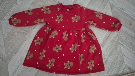 Vianočné mikinové šaty veľ.86, 86