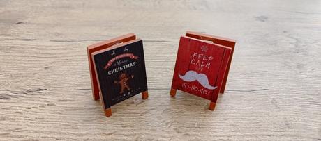 Drevená stojatá dekorácia - ho ho ho, 