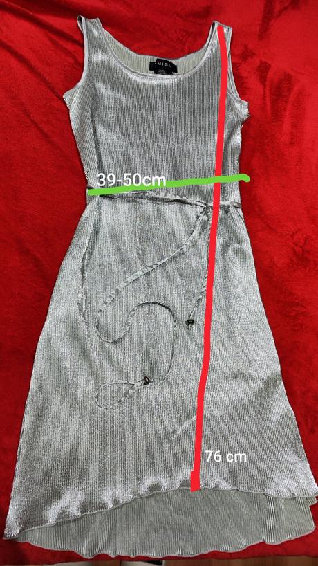 Strieborné šaty, xs