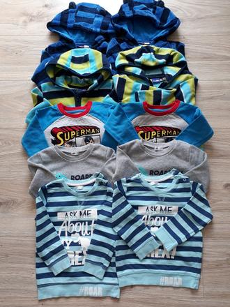 Mikiny 8ks cena spolu, lupilu,92