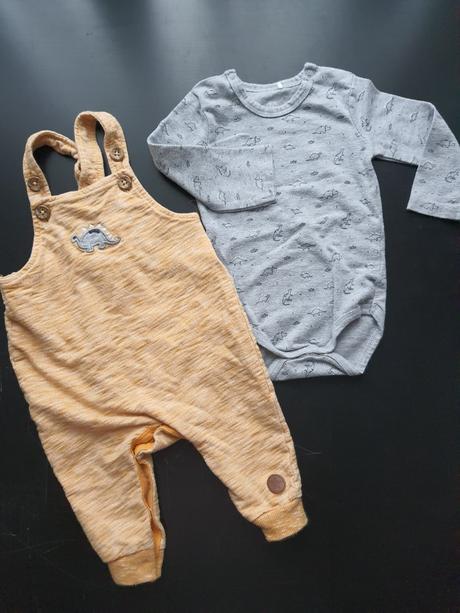 2 dielna súprava nohavice na traky a body, topomini,62