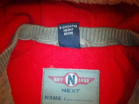 Prechodná bundička next, veľ. 9-12 mes., next,80