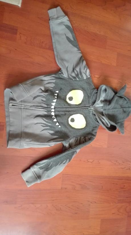 Strašidelná mikina, h&m,98