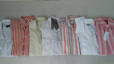 Balík -  košele prúžkované - dlhé rukávy, l