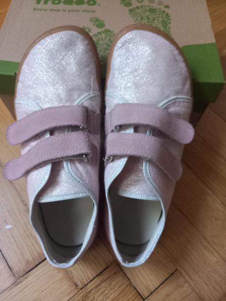 Barefoot plátenky froddo canvas pink shine, froddo,35