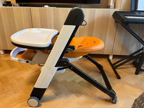 Vysoká stolička peg perego siesta oranžová, peg-pérego