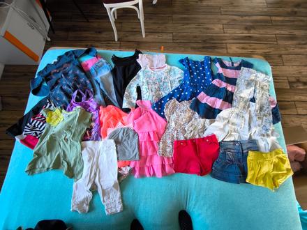 Balík oblečenia pre dievča veľkosť 98/104, 104–116