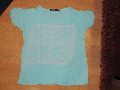 Bledo modré tričko s aplikáciou v. m, just play,m