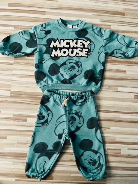 Veľ.74zn.h&m krásny mickey setík mikinka tepláčiky, h&m,74