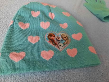 Ciapka + rukavice elza, disney,92