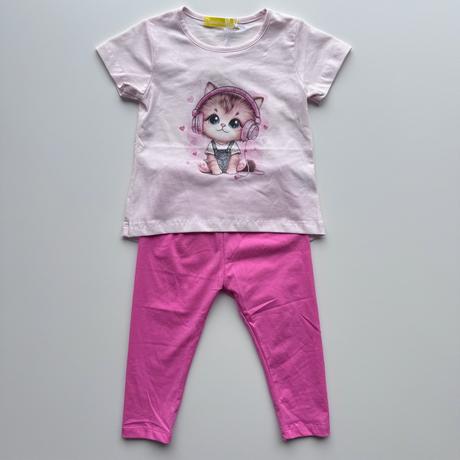 Dievčenské legíny kitten ružová, 92 / 98 / 104 / 110 / 116