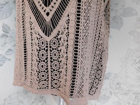 Damsky pekny azurovy pulover, 36