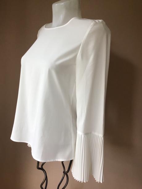 Bluzka s plisovanymi rukavmi/kra, xs