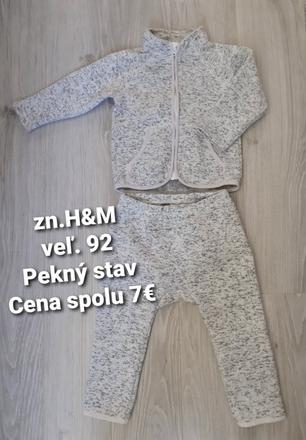 Mikina + tepláky h&m veľ. 92, h&m,92