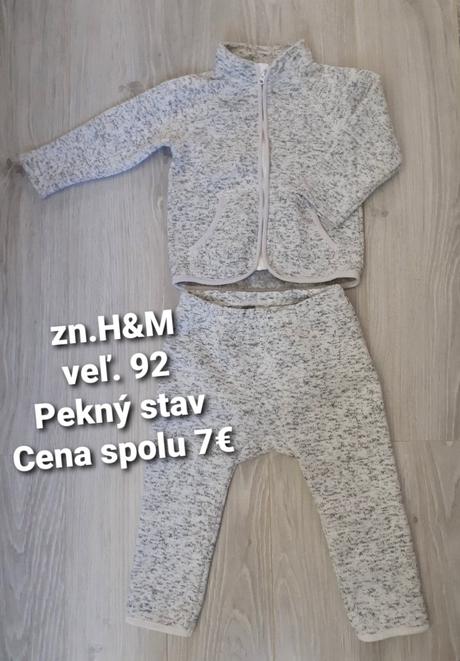 Mikina + tepláky h&m veľ. 92, h&m,92