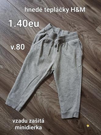 Tepláčky h&m, h&m,80
