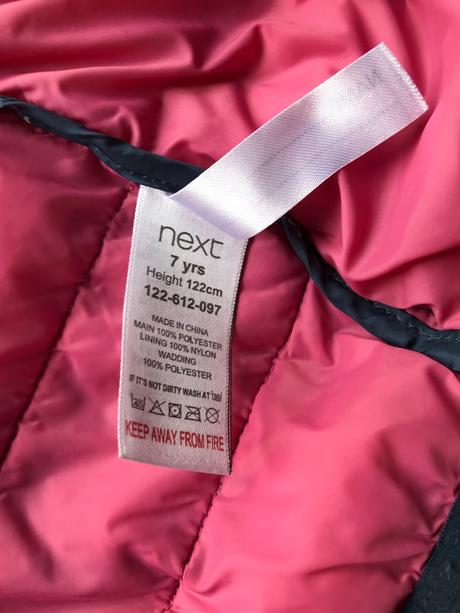 Prešívaná bundička zn.next na 6-7 rokov, next,122