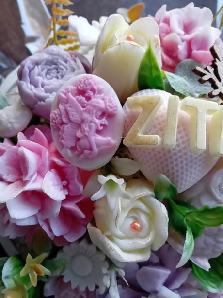 Personalizovaná kytica z mydla,