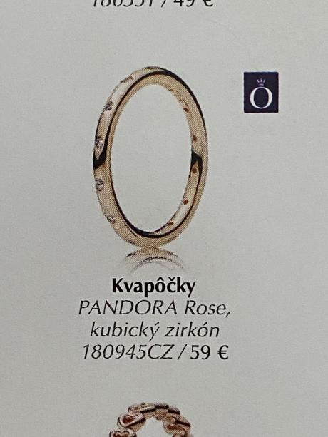 Pandora rosegold prsteň, pandora