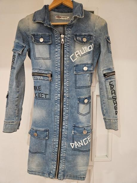 Riflove šaty s ko mexton, s