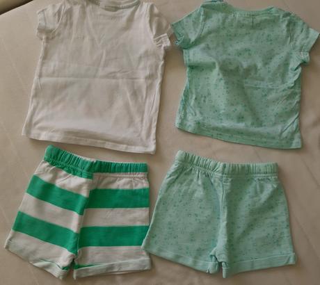 Tričko + šortky disney 2x2ks vel.80, disney,80