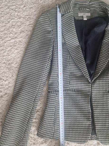 Kárované sako h&m, h&m,xs