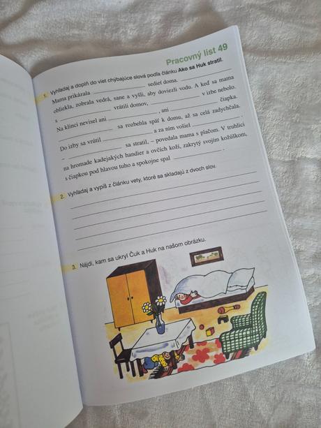 Pracovné listy k čítanke,