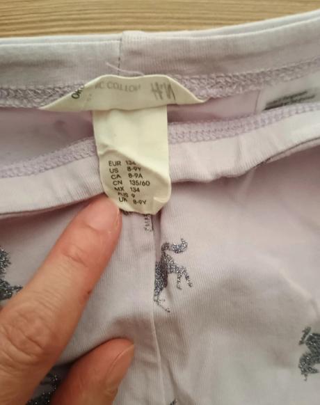 Levanduľové legíny, hm, 134, h&m,134
