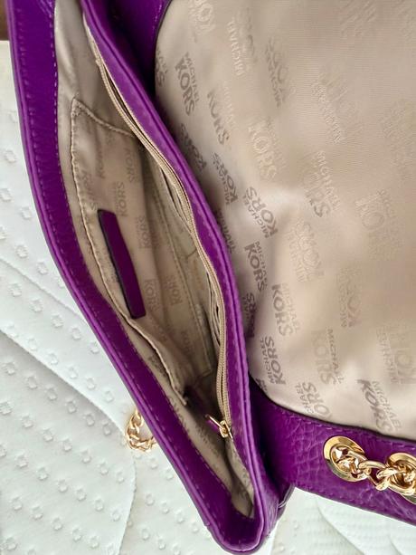 Fialová kabelka michael kors, michael kors