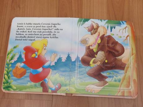 Puzzle knižka - červená čiapočka - 2+,