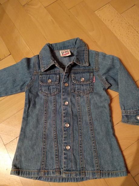 Riflové šaty, h&m,80