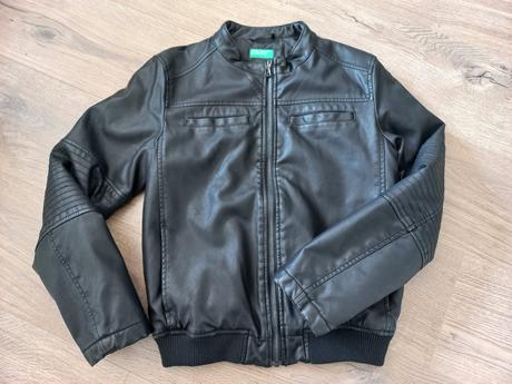 Kožená bunda, benetton,158