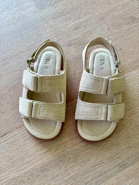 Detské kožené barefoot sandále veľkosť 25, zara,25