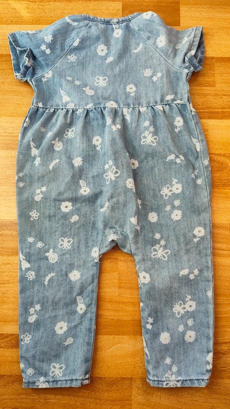 Riflový overal pre dievčatko, h&m,86