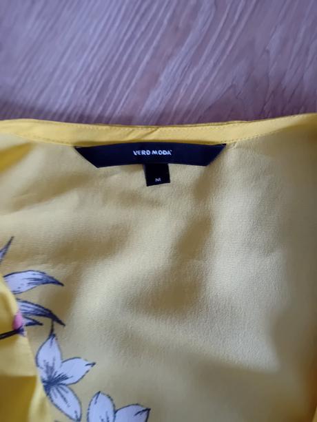 Žlté zavinovacie šaty, vero moda,m