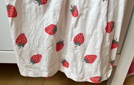 2 bavlnené šaty, žlté a jahodové, 104, h&m,104