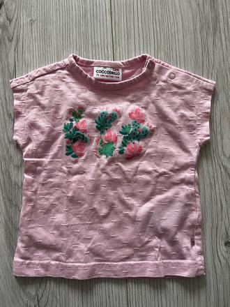 Utešené ružové tričko ako nové, coccodrillo,74