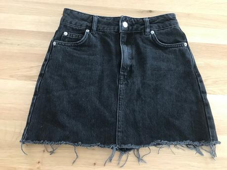 Riflová mini sukňa, 34