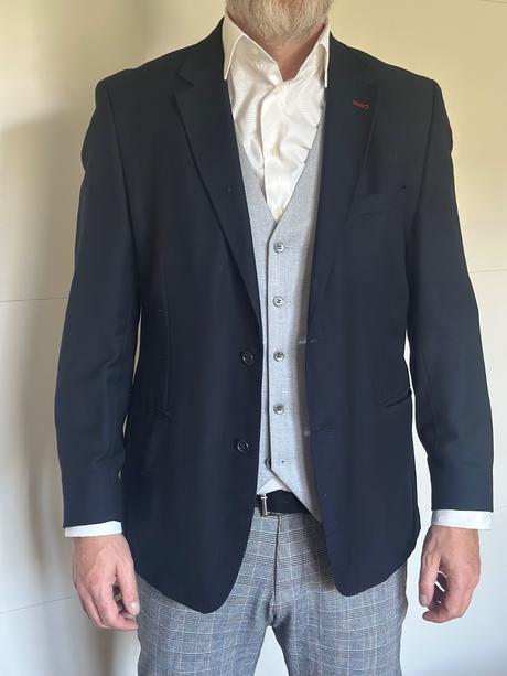 Pánske vlnené sako otto berg fashion veľkosť 56, otto,xxl