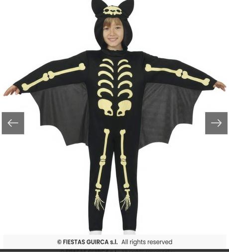 Halloweensky kostým netopier, 