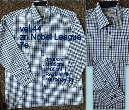 Pánska košeĺa veĺ.44, zn.nobel league, xxl