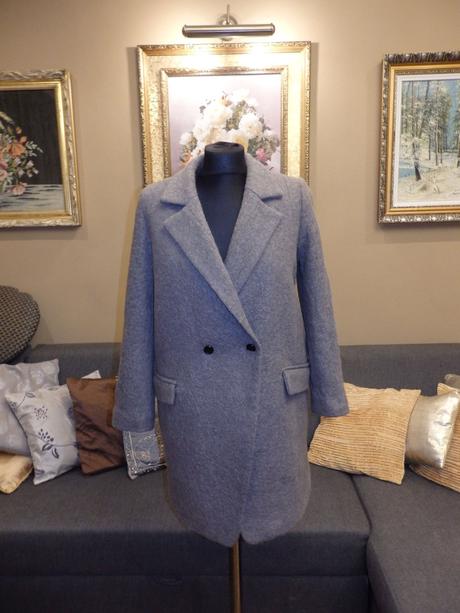 Damsky luxusny vlneny zimny kabat, 38
